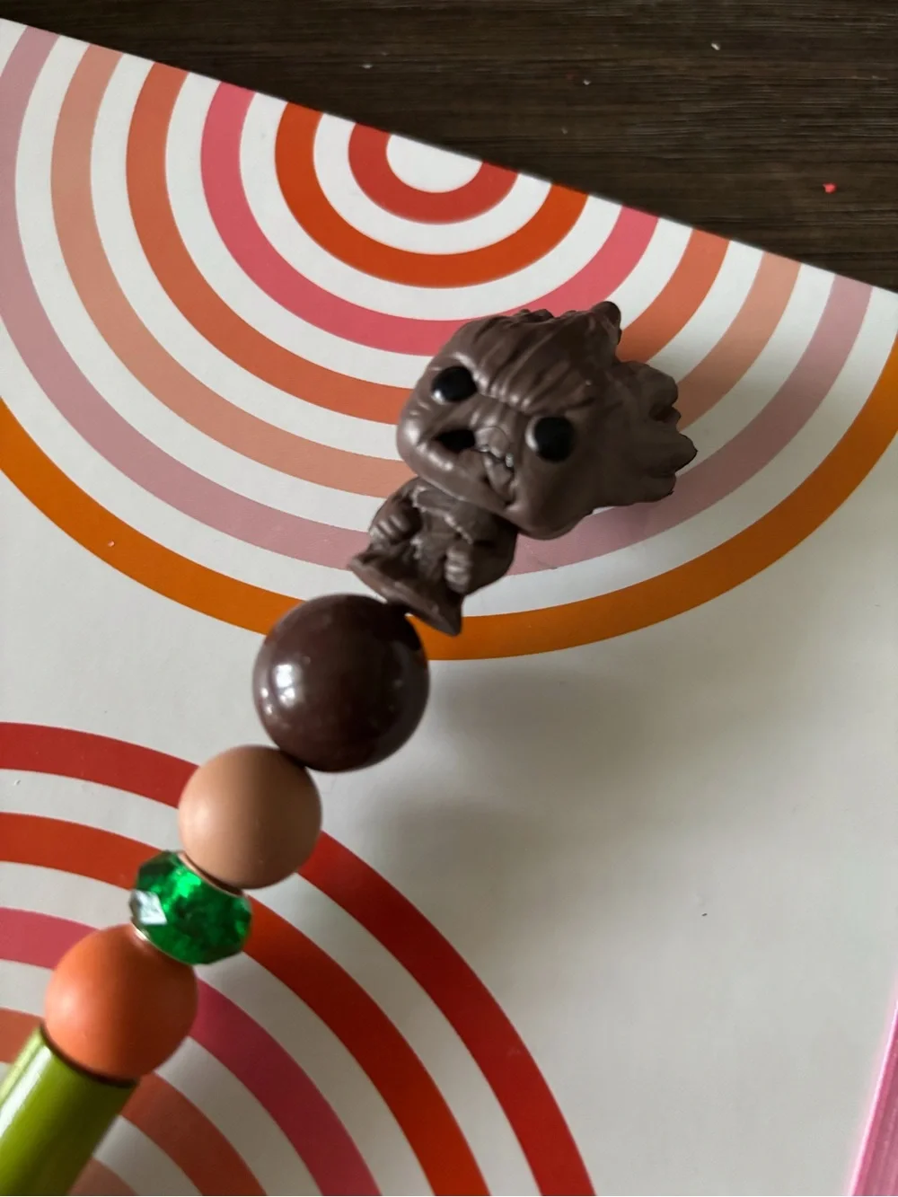 Marvel Groot handmade beaded pen
